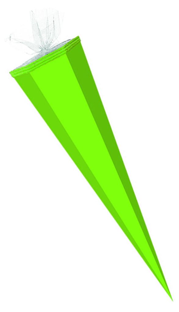 Bastel Schultüte / Länge: 50cm / eckig / Farbe: hellgrün Produktbild 