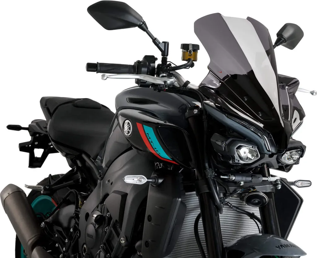 Saute-vent Puig 21362F New Generation Touring Yamaha MT-10 Noirci