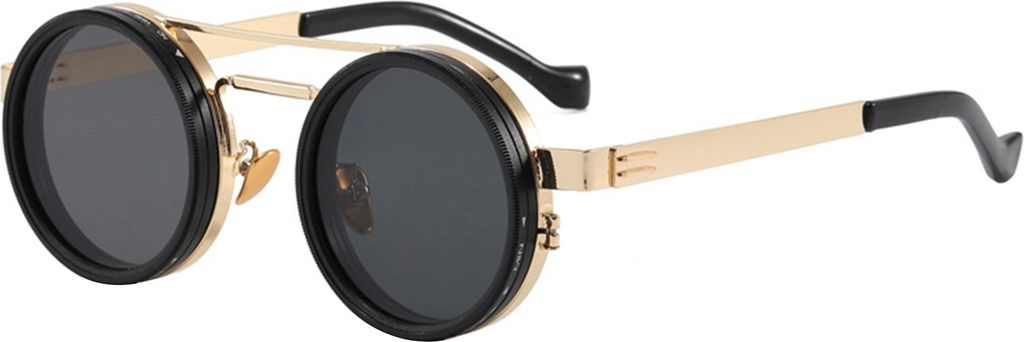 1–9 Gänge verstellbare Tönung Sonnenbrille Retro runde polarisierte Brille mit ND-Filtergläsern für Männer Angeln Autofahren Strand schattig