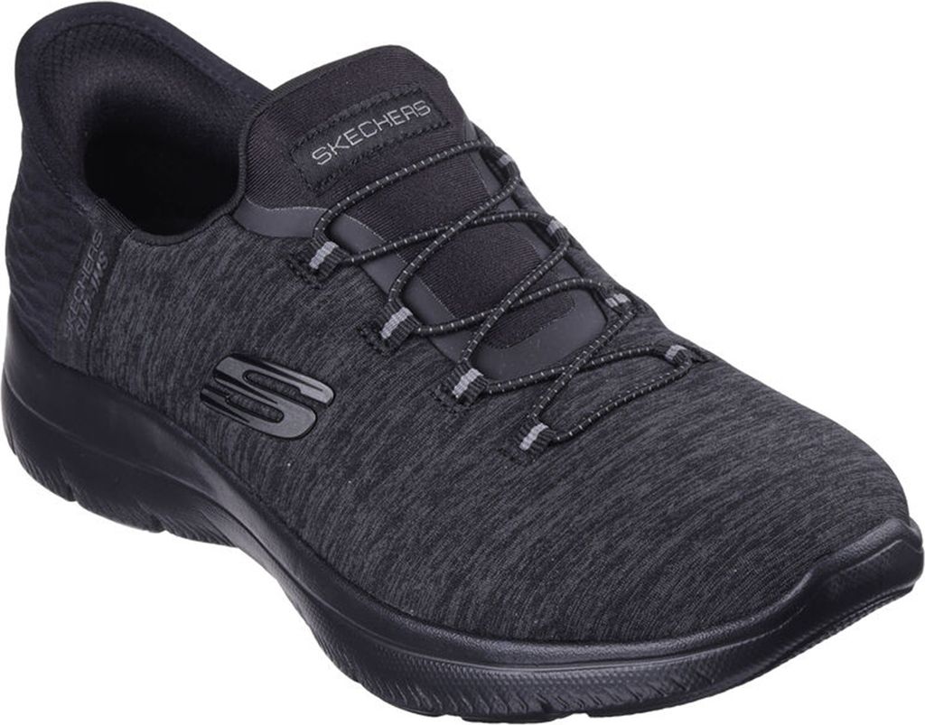 Black skechers with flowers online