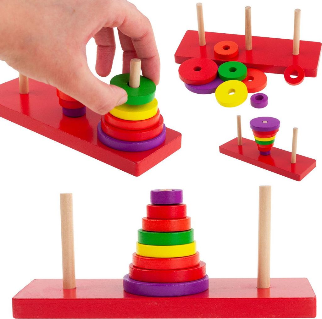 TG50053 BALLES EN BOIS PILE DE TABLE trieuse pyramide Image du produit 