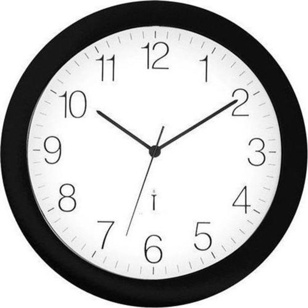 technoline Horloge murale WT 8000 noire analogique Image du produit 