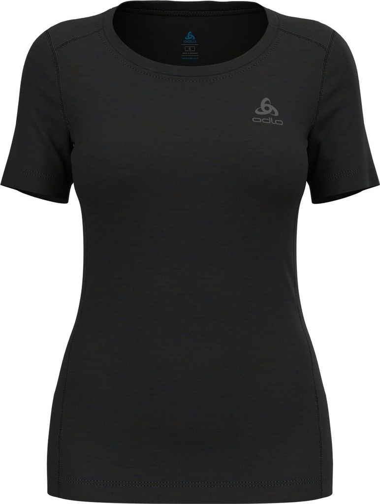 Odlo Merino 200 Kurzarm-baselayer Schwarz XL Frau Schwarz XL