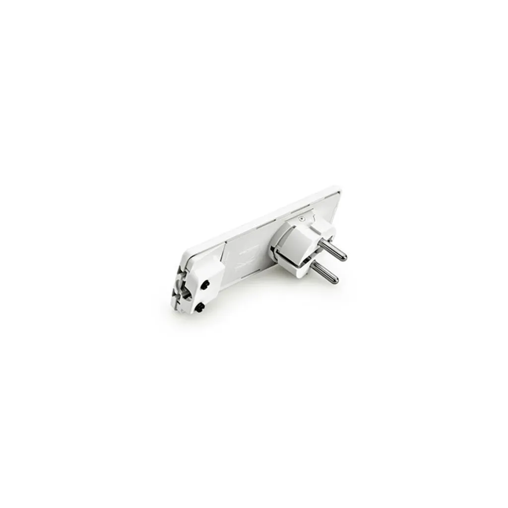 Schulte, EVOline Square 80 Schuko con Usb Charger in acciaio inox, 1 pezzi, 1592 7000 3300