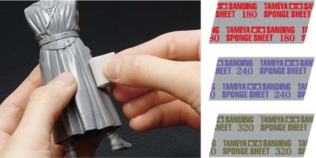 TAMIYA-CARSON Modellbau GmbH &, Co. KG Schleifschwamm 320er Körnung 114x140mm 1