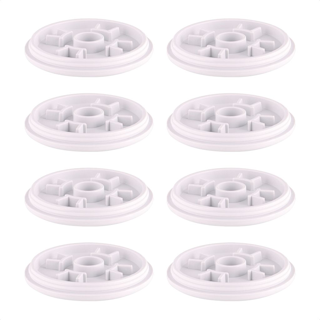 WAGNER QuickClick Kunststoffgleiter HYPER - 8er-Set Ersatzgleiter Ø 50 mm - für Basis Ø 50 mm - DE Ware - 15833800