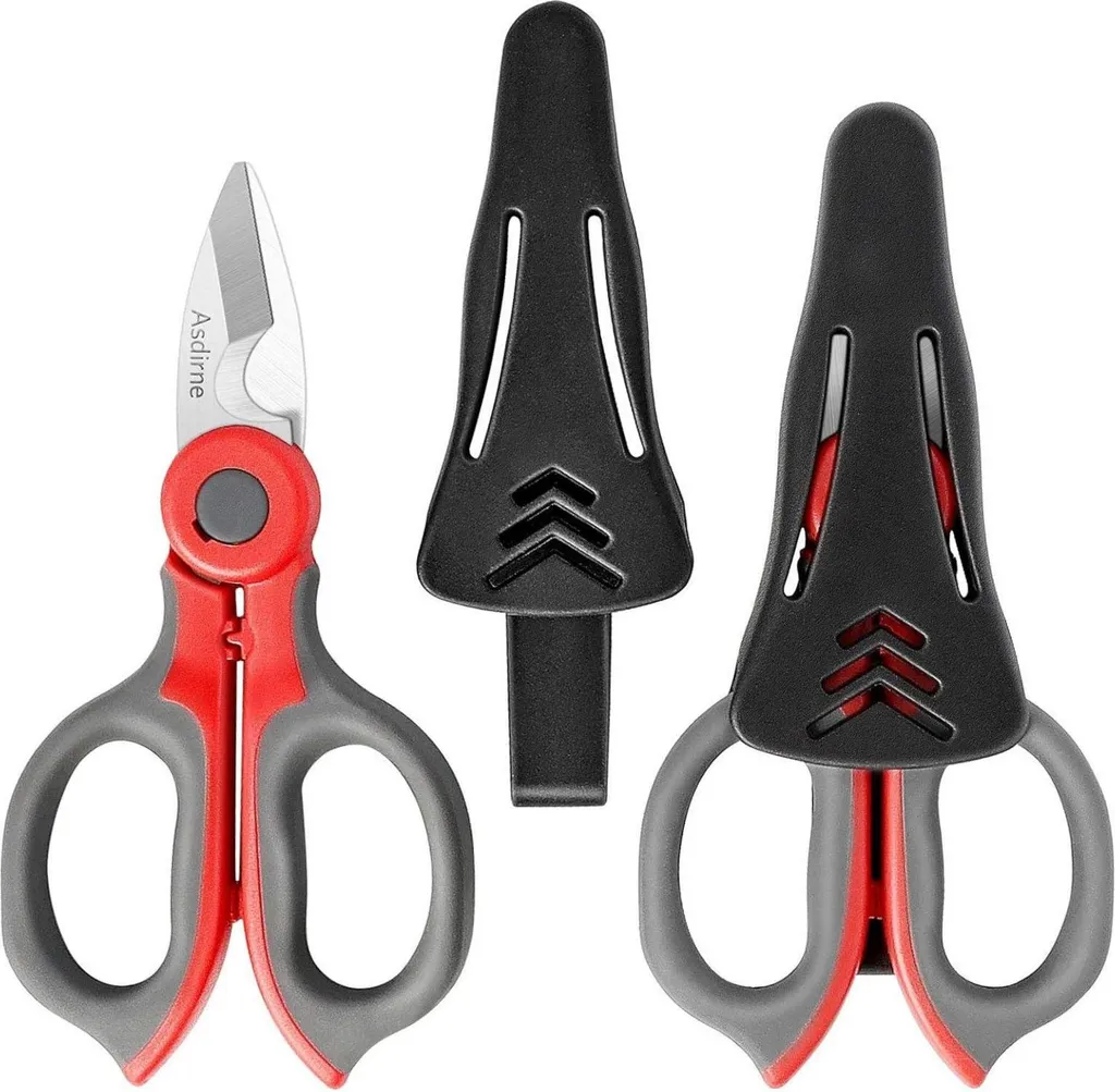 Ciseaux d'électricien anti-corrosion 14,5 cm avec poignée confort - x2