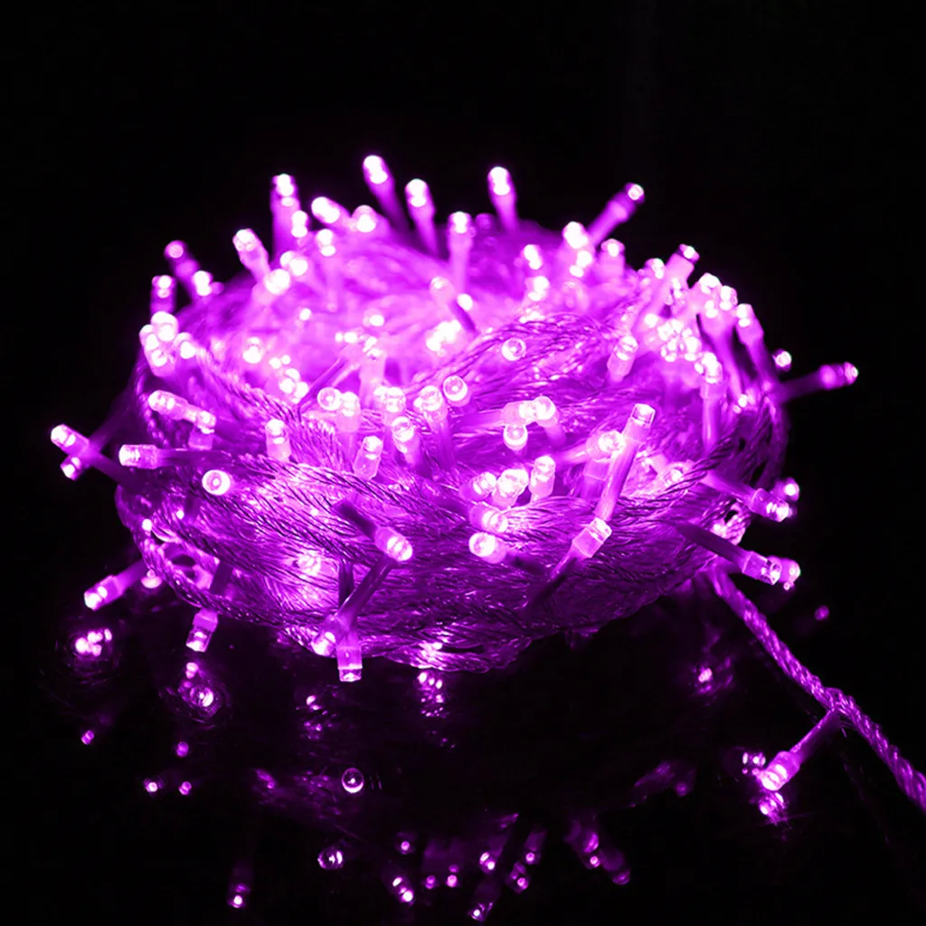 Luci Decorative LED Viola 50m: Decorazioni Feste e Wedding 8 Effetti Luce