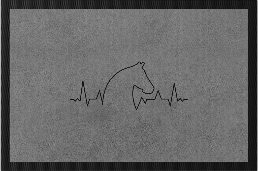 Pferd Fußmatte Pferdehufe Pferdeliebhaber Pferde Pferdeflüsterer Reiten Pony Hobbie Liebe Freiheit Leben