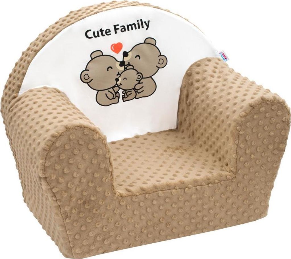 Detské kreslo z Minky New Baby Cute Family cappuccino Obrázok produktu 