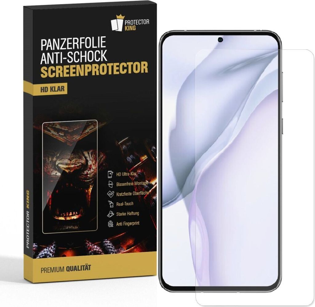 6x Panzerfolie für Huawei P50 ANTI-SHOCK Displayschutz Schutzfolie HD-KLAR PET Kunststoff