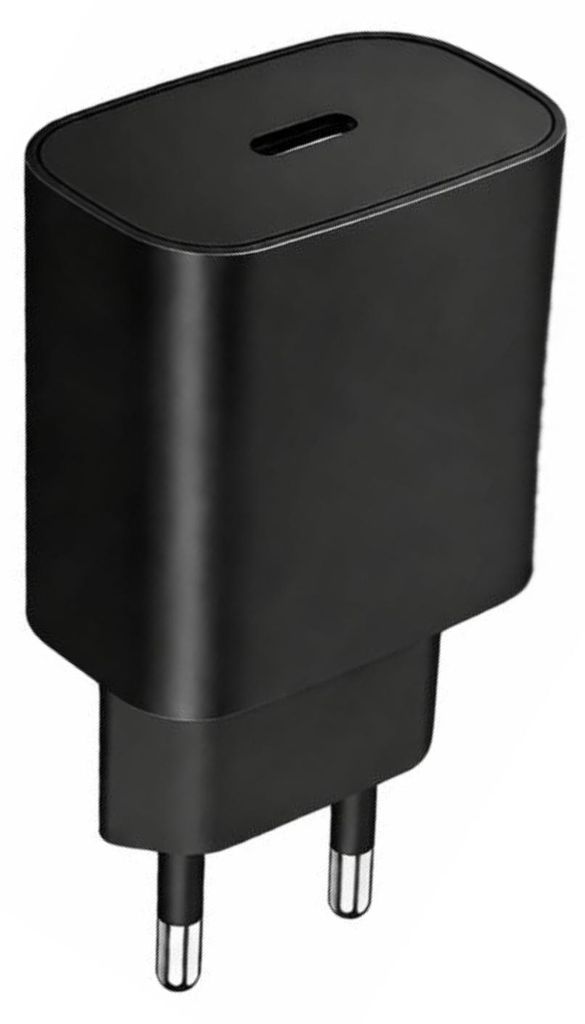 Schnell Ladegerät 25W Schwarz USB-C Netzteil Power Adapter Produktbild 