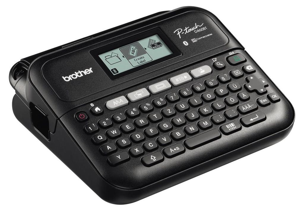 Brother P-Touch PT-D460BTVP - Beschriftungsgerät - s/w - Thermotransfer - 18 mm Breite - 180 dpi - bis zu 30 mm/Sek. - USB, Bluetooth 5.0 - Cutter...