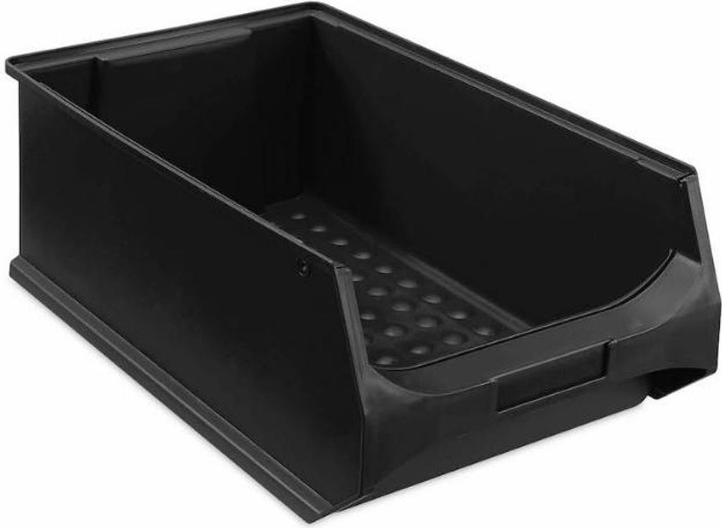 Leitfähige Sichtlagerbox 5.0 | HxBxT 20x30x50cm | 21,8 Liter | ESD, Sichtlagerbehälter, Sichtlagerkasten, Sichtlagerkastensortiment, Sortierbehä...