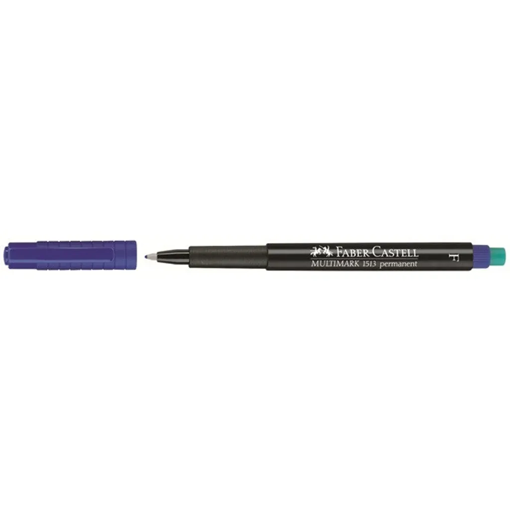 Feutre Permanent Bleu Faber-Castell Multimark F pour Multi-surfaces 10x