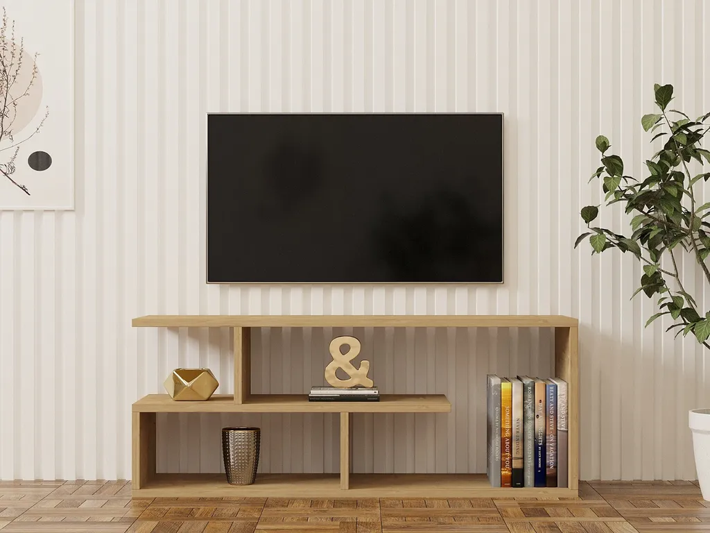 Meuble TV Bas Saphir Cafu Skye Decor 100cm pour Salon et Multimédia