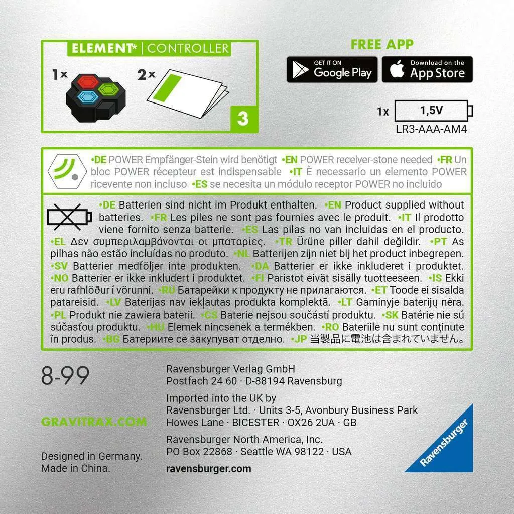 GraviTrax Power Télécommande : Pilotage à Distance Circuit de Billes