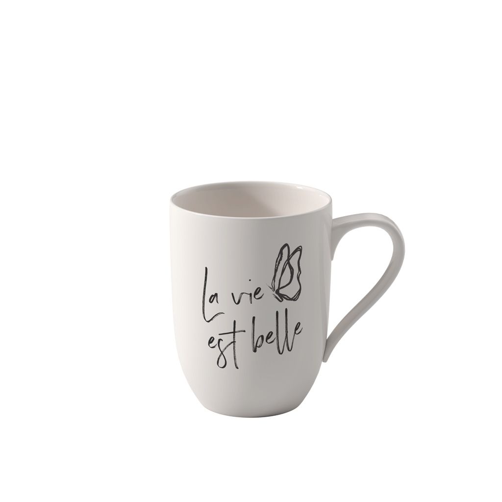 Villeroy & Boch Statement Becher m. H. La vie est belle 280 Produktbild 