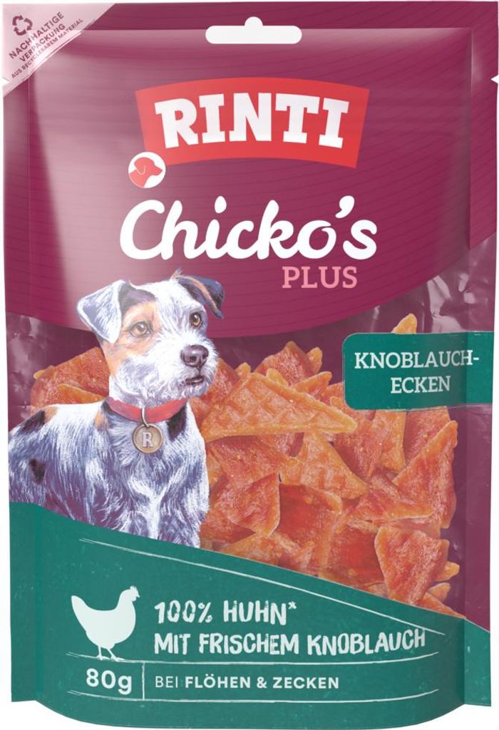 Rinti 80gx12 Chicko Knoblauch-Ecken Huhn