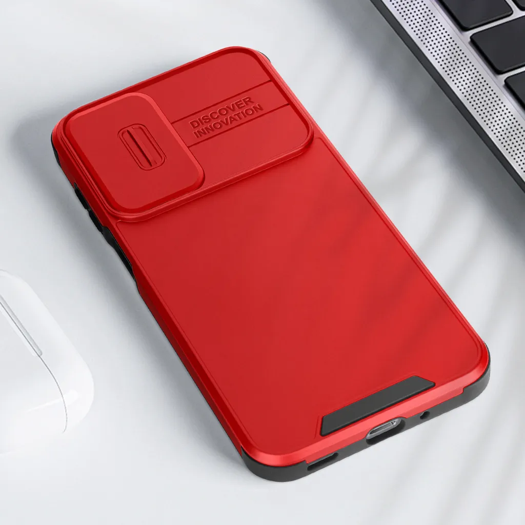 Recensione Cover Avizar Samsung A16: Antiurto con Slide Camera Rosso - 5