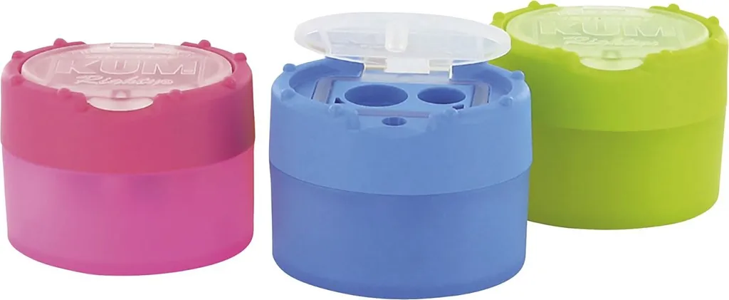 Taille-crayon double en métal robuste pour mines graphite et couleur