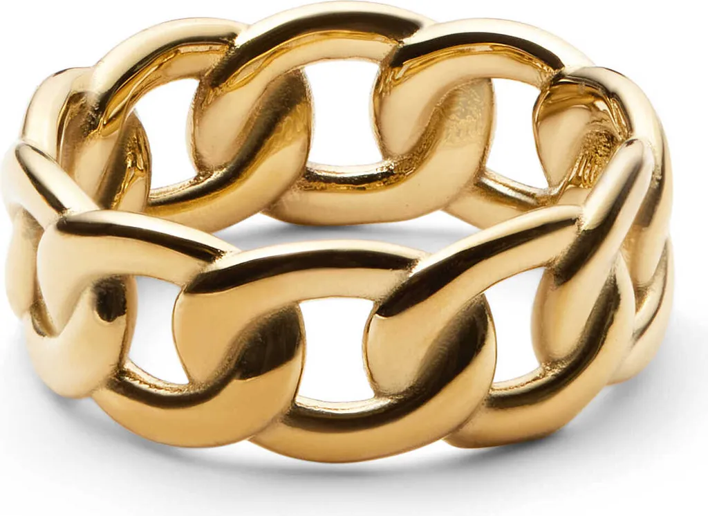 Bague Femme Daniel Wellington Chunky Chain Gold 12 : Idée Cadeau Bijou Or