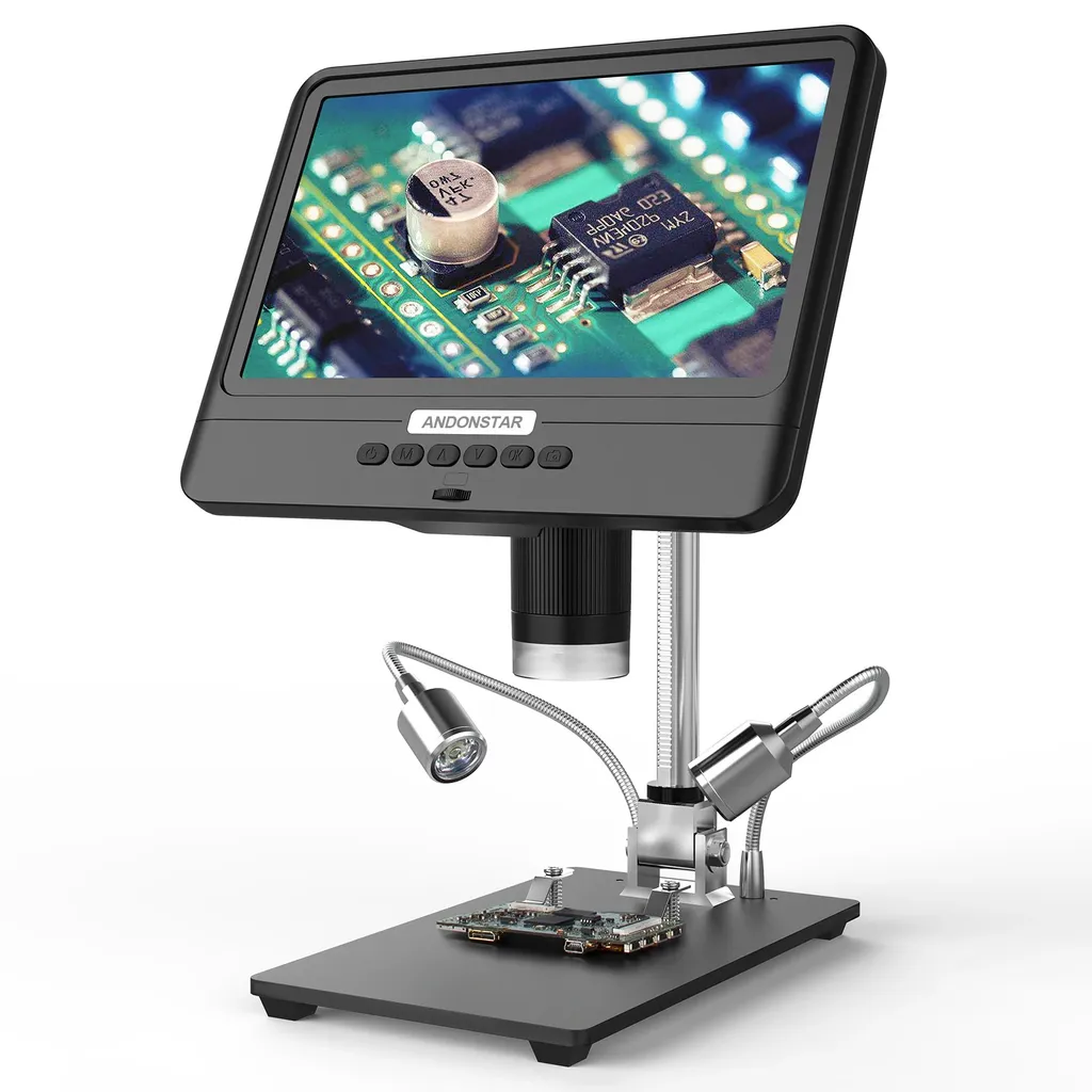 Microscope numérique pour soudure électronique, écran 8,5'' et zoom 1200X