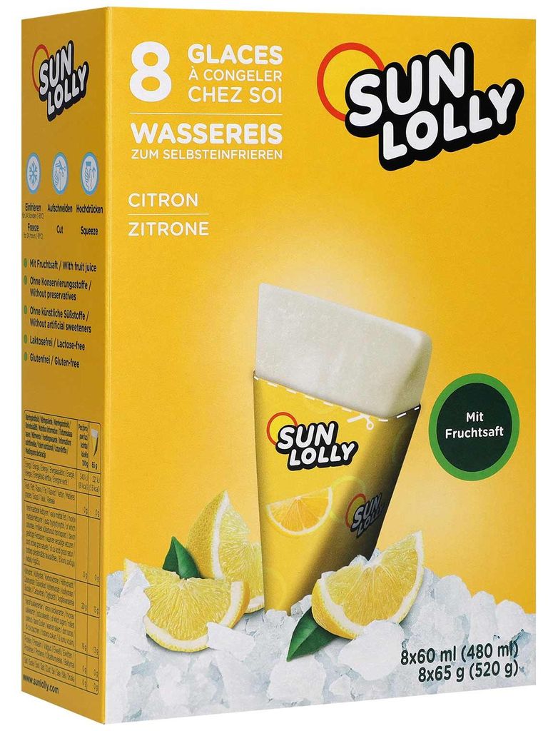 Sun Lolly lód wodny do samodzielnego zamrażania o smaku Zdjęcie produktu 