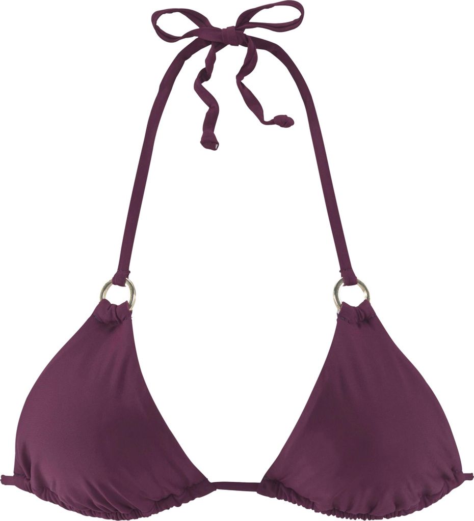 LASCANA Triangel-Bikini-Top bordeaux Größe 40 Cup C/D