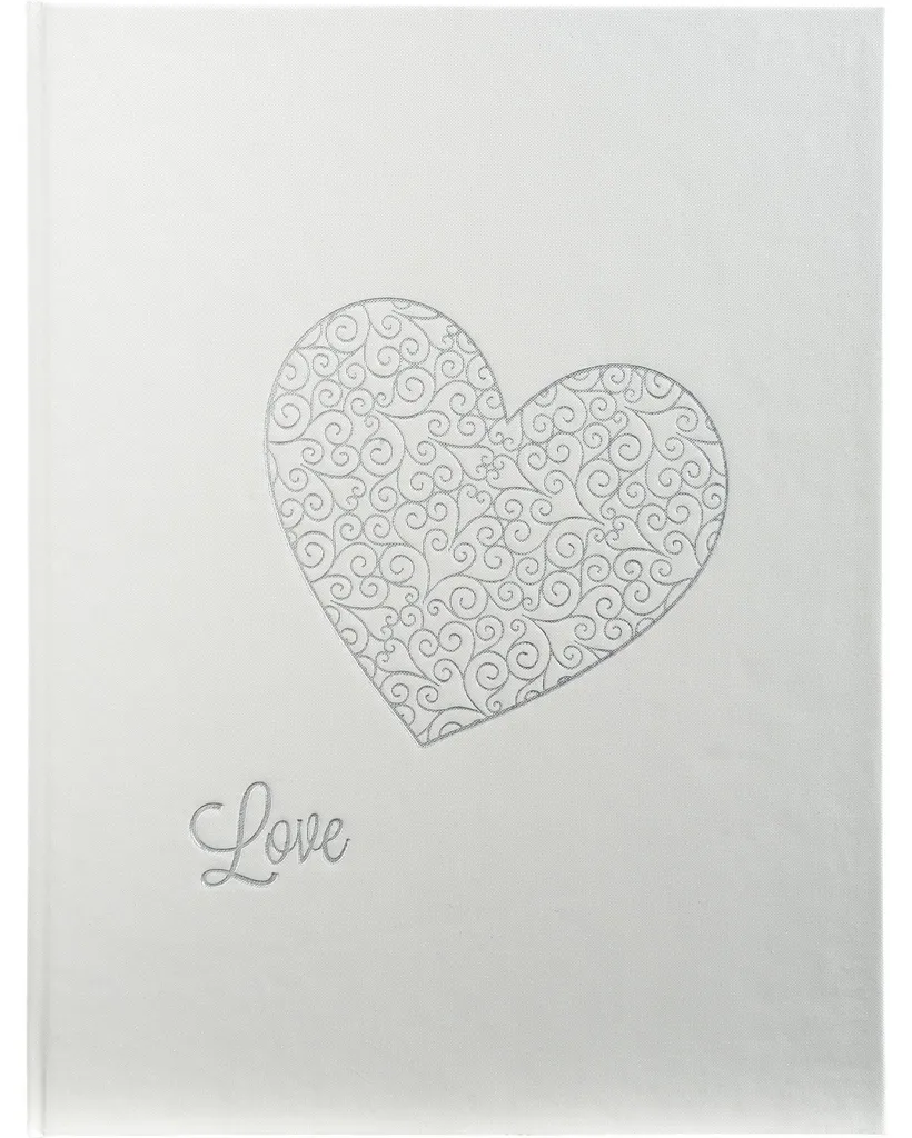 Livre d'or Harmony Exacompta 4754E blanc pailleté 27x22cm lot de 3