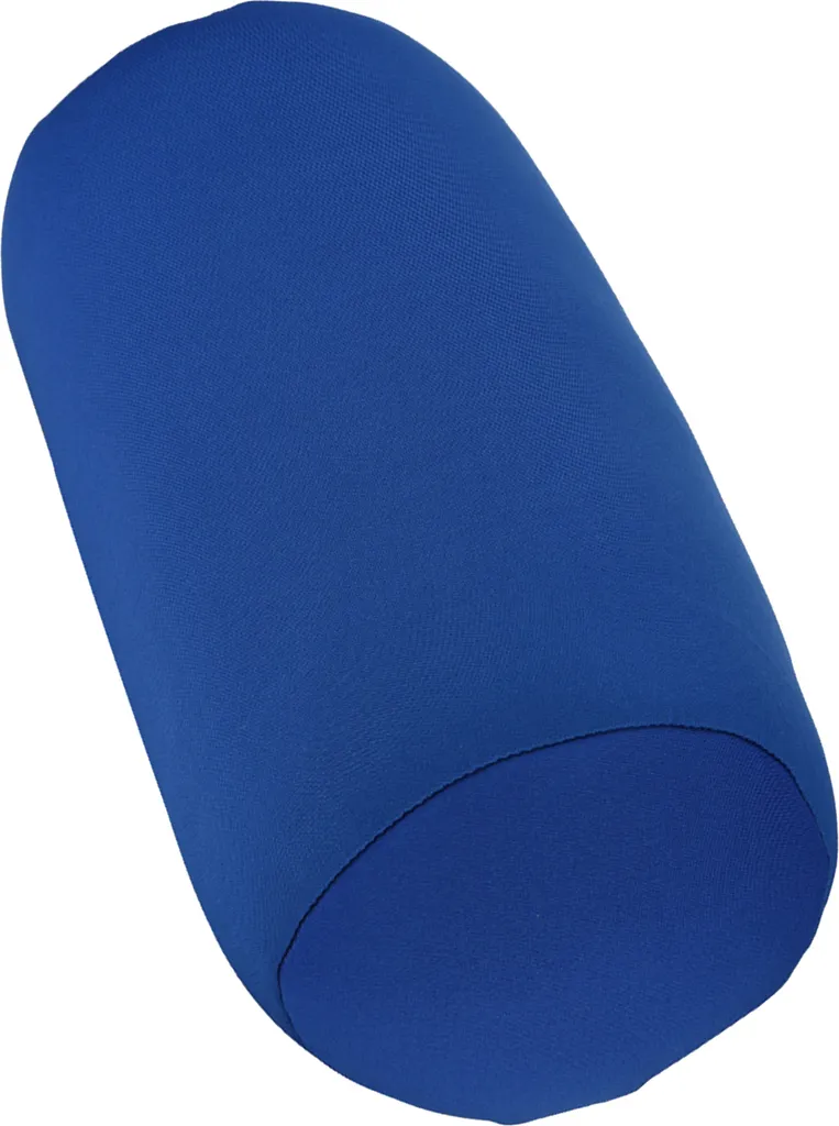Coussin traversin à microbilles bleu pour dormir et confort cervical