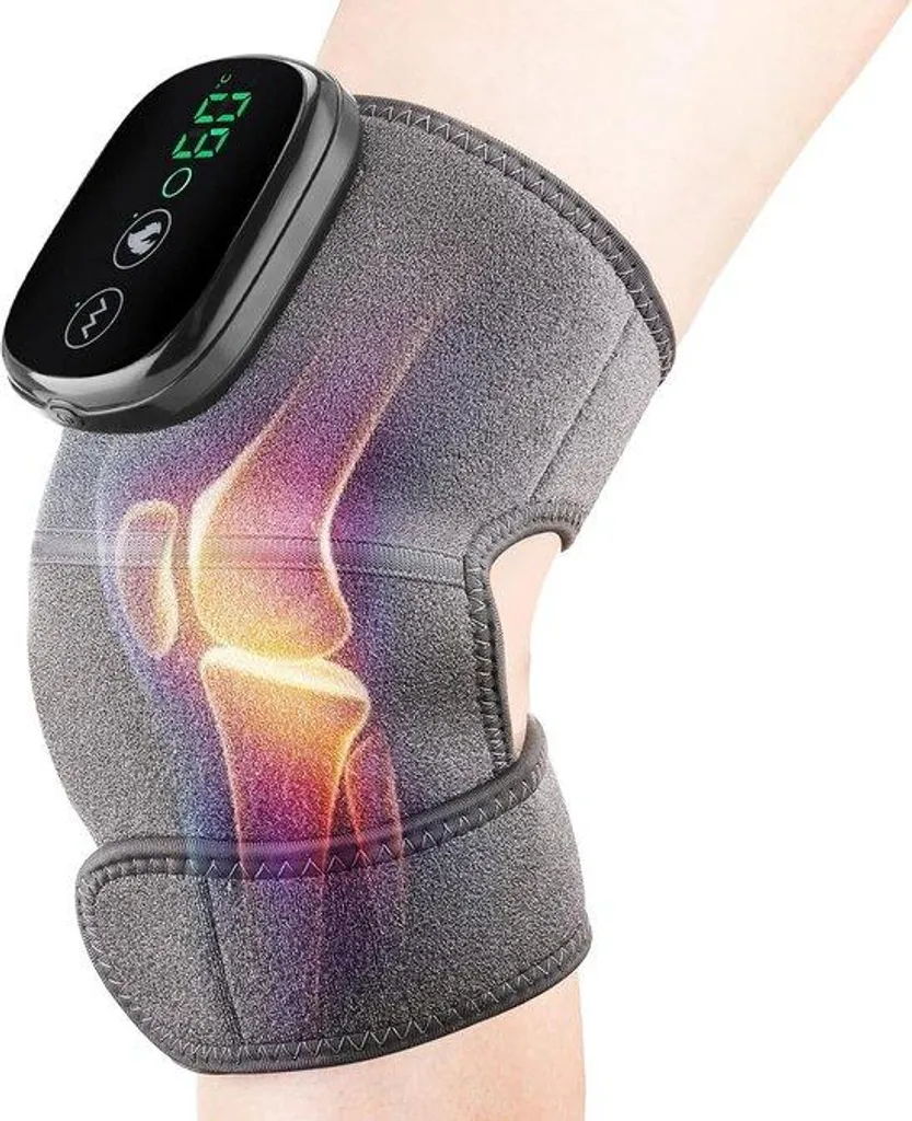 Masseur de genou électrique vibrant avec chaleur infrarouge réglable