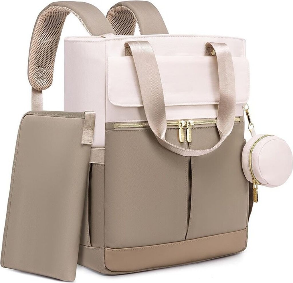 INF Stylischer & Vielseitiger Laptop-Rucksack für Damen - Braun