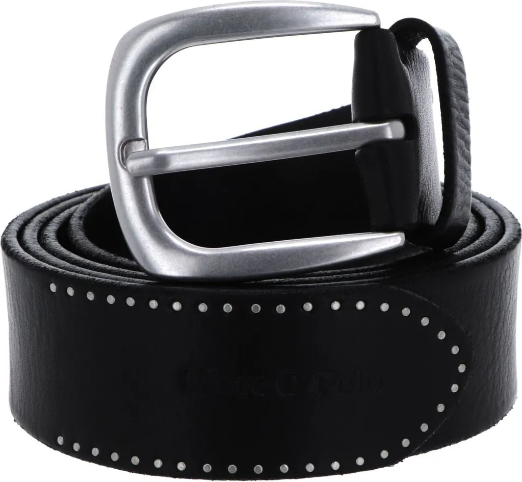 Marc O'Polo Mason Belt Ladies 80cm - Cintura Donna in Pelle Nera