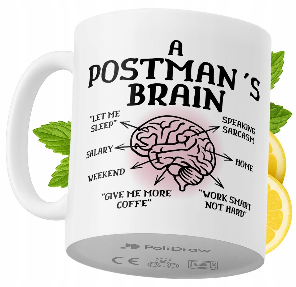 Lustige Kaffeetasse mit witzigem Textdesign für Postboten - ideal für Geburtstage, Namenstage und Feiertage. Hochwertige Tasse für besondere Anl...