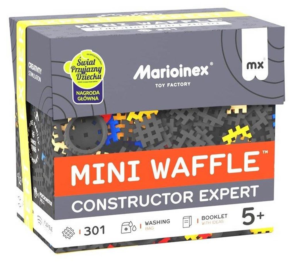 MARIOINEX Mini-Waffelbausteine, Experte, 301 Teile Produktbild 