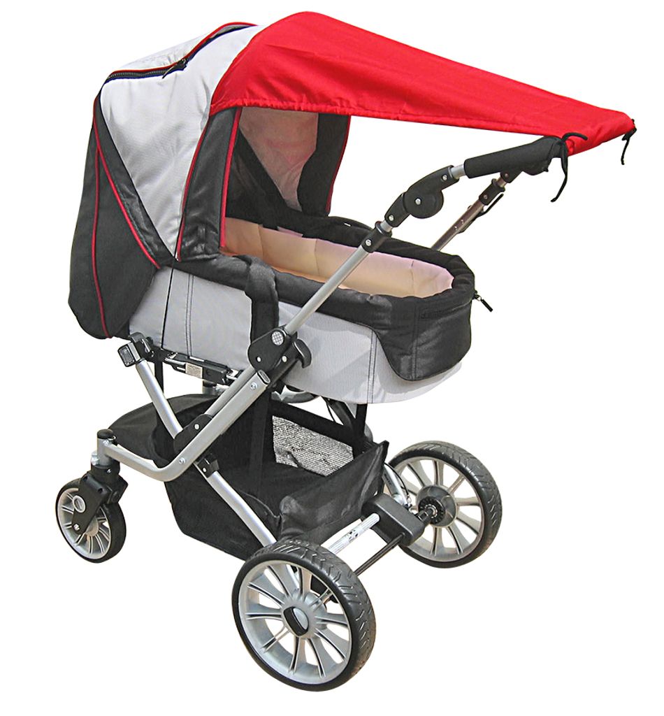 Heitmann Felle Sonnensegel für Kinderwagen Serie "Eisbärchen", Farbe: Beige 7015BE