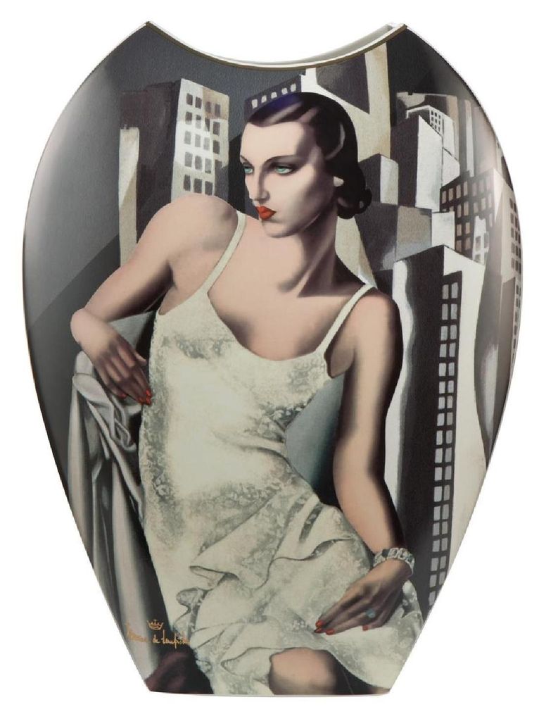 Goebel Artis Orbis Portrait Allan Bott and Ira P. - Vase