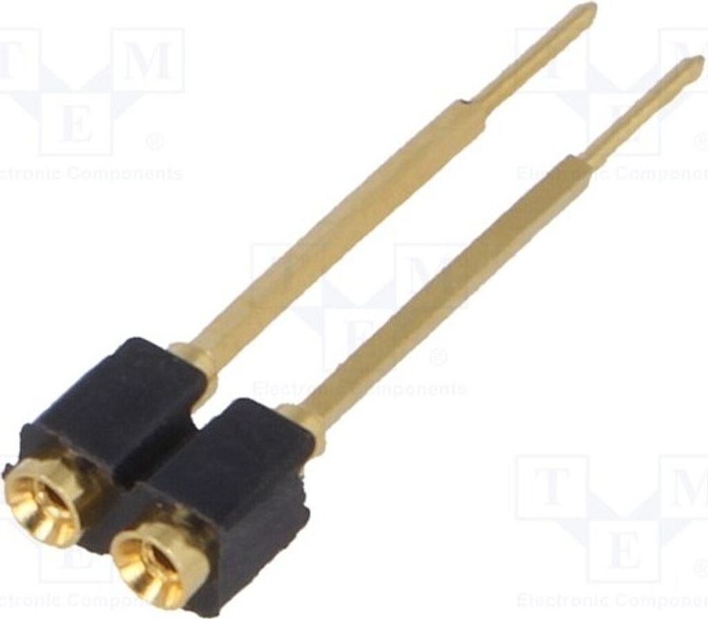 1x Stiftleiste Stift weiblich 2,54mm gerade THT PIN: 2 1x2 MK13.02GX2 Stiftleisten u