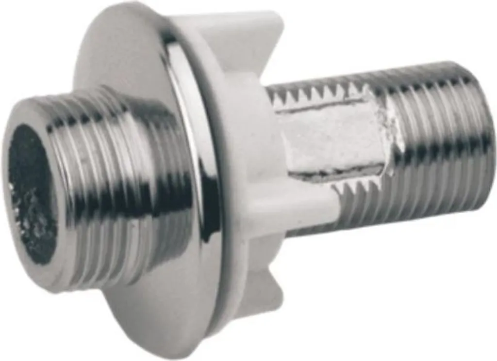 Attacco diritto KFA per miscelatore a due fori 1/2 x 3/4 cromo (824-002-00)