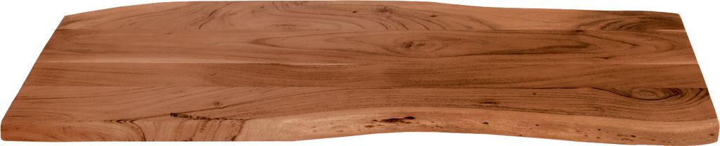 Tischplatte Baumkante Akazie Nussbaum 100 x 40 cm CURTIS Produktbild 