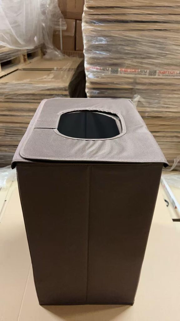Faltbare Ablagebox, Aufbewahrungskorb, geeignet für Schränke oder Regale, 1 Stück Dunkel Braun