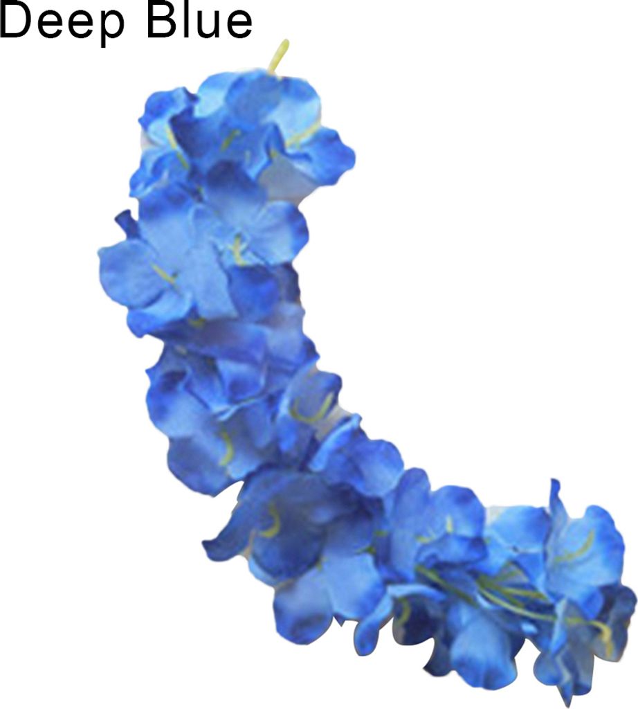 120 cm künstliche Wisteria Blume Rattan Vine Hochzeit Home Party DIY Dekoration-Tiefes Blau