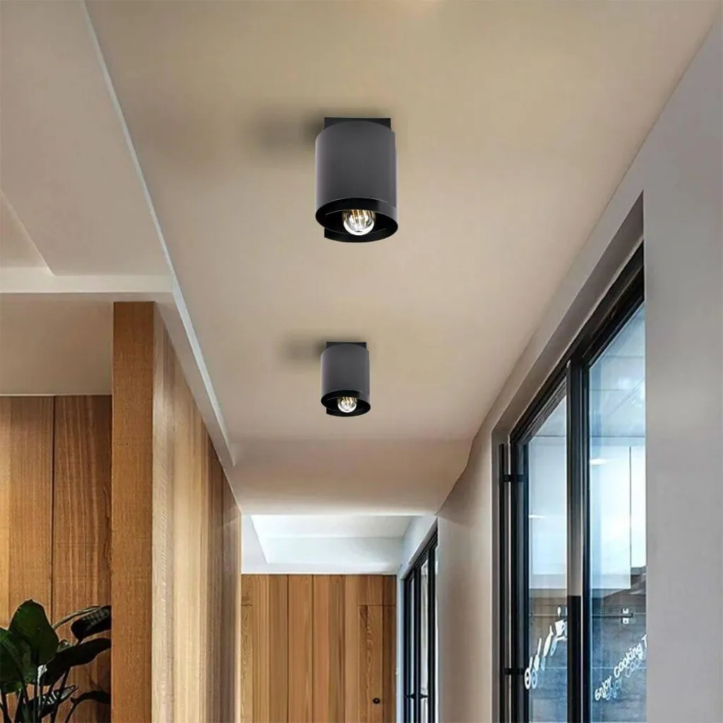 Suspension HUGO 1 noire - Solution d'éclairage pour plafonds bas ou hauts - 4