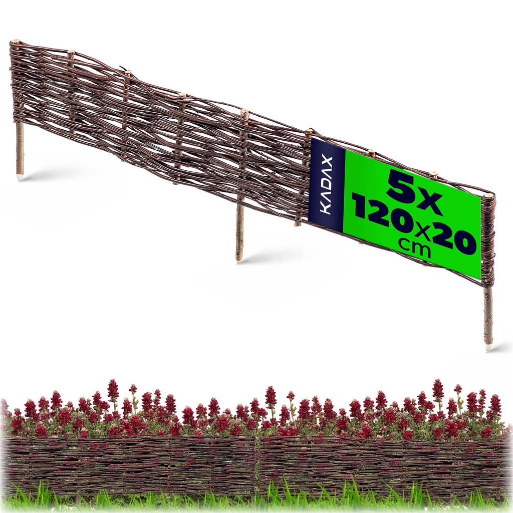 KADAX prútený plot "Hamre", prírodný prútený plot, 20 cm, 5 Obrázok produktu 