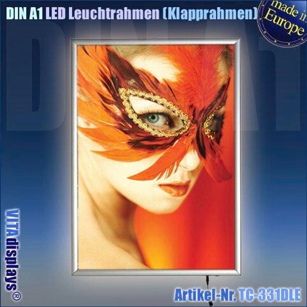 DIN A1 Wechselrahmen LED (25mm Profil)