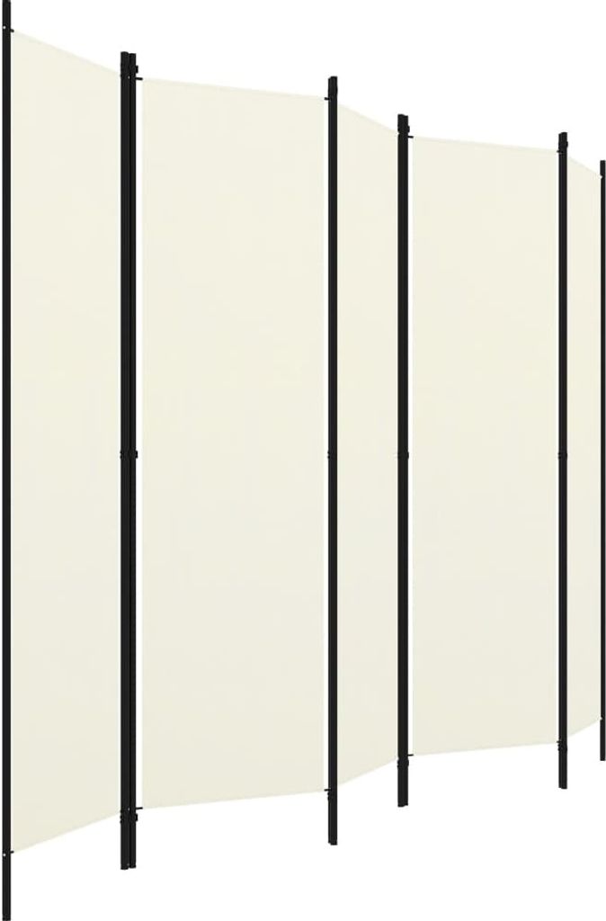vidaXL 5-częściowy rozdzielacz do pokoju biały 250x180 cm Zdjęcie produktu 
