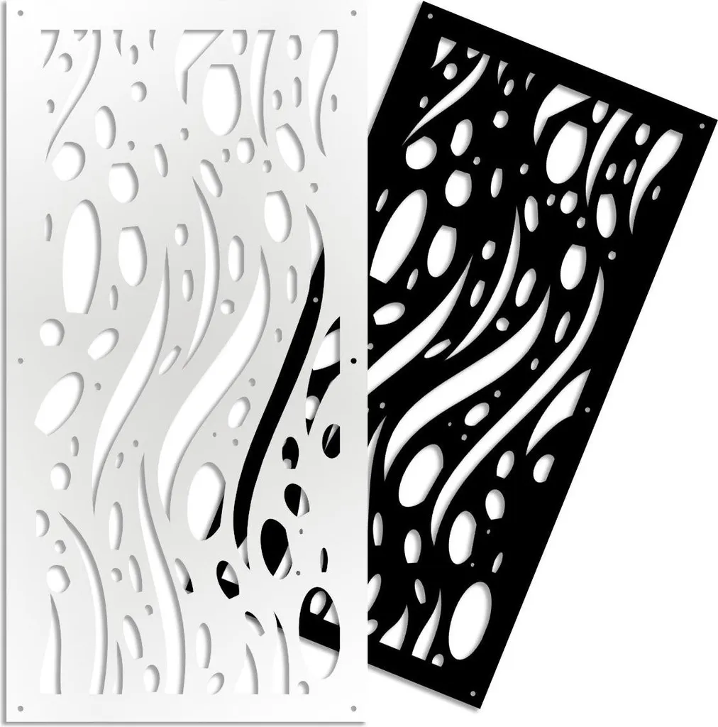 MISTRAL Pannello PVC Traforato Bianco 47x94 cm: Frangisole d'Arredo