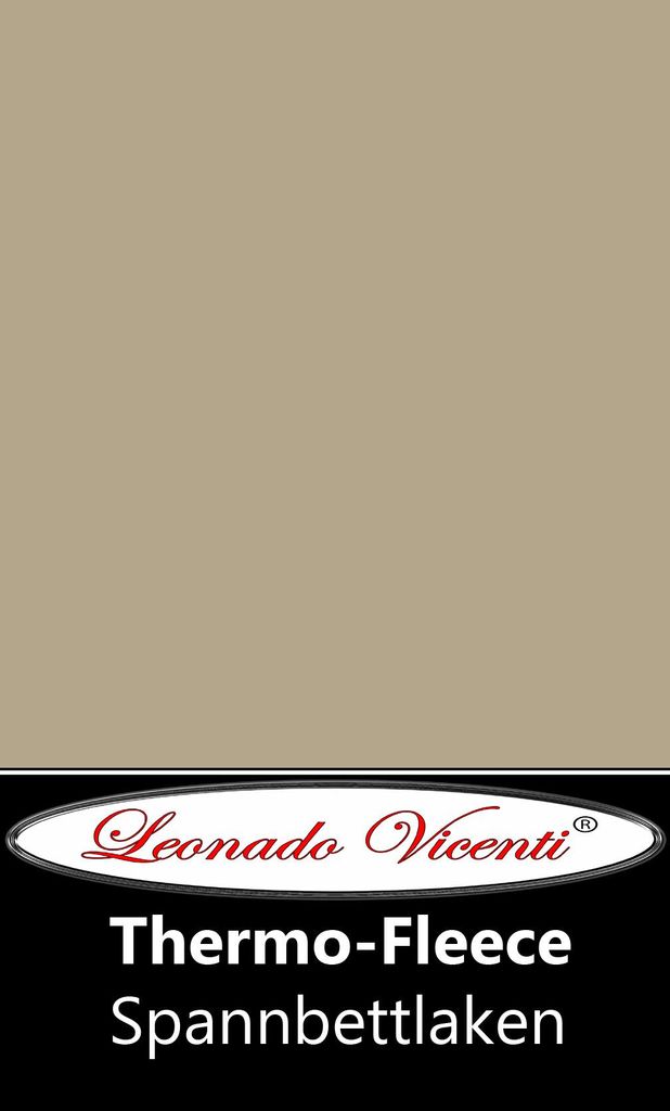 Thermofleece Spannbettlaken 120-130x200 cm Beige Warm Produktbild 