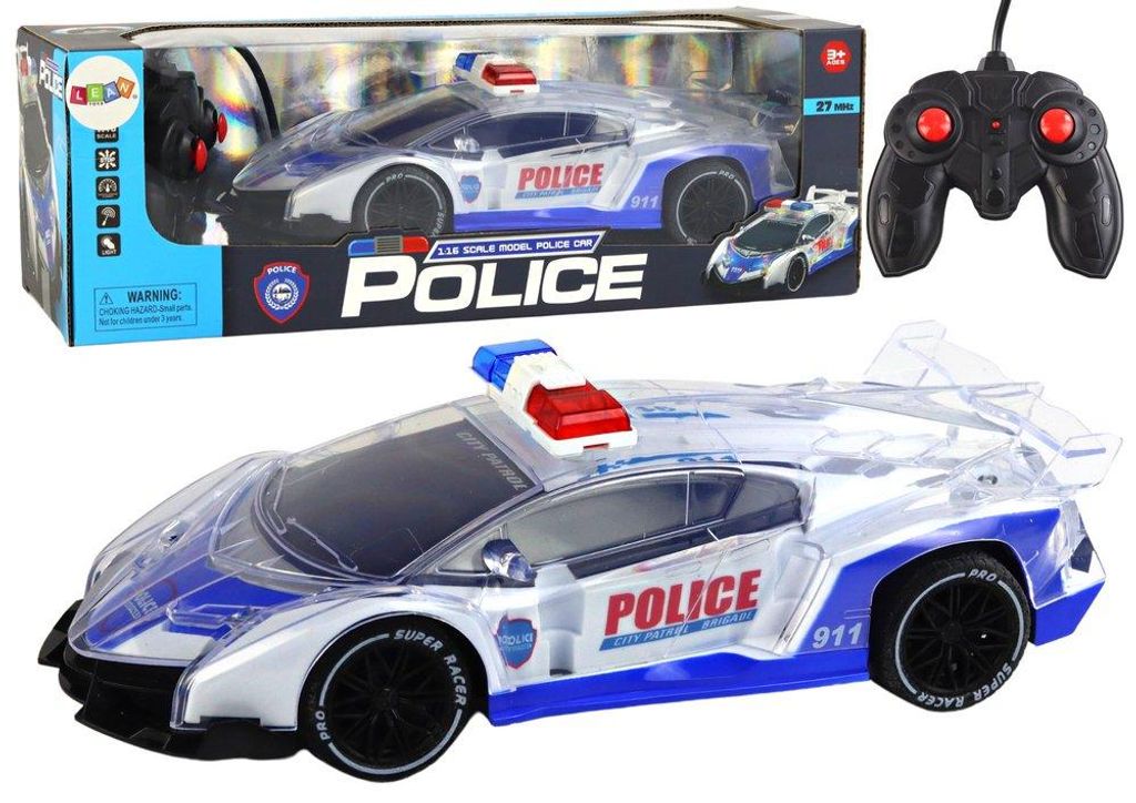 Policejní sportovní auto, dálkově ovládané modely světel v Obrázek produktu 